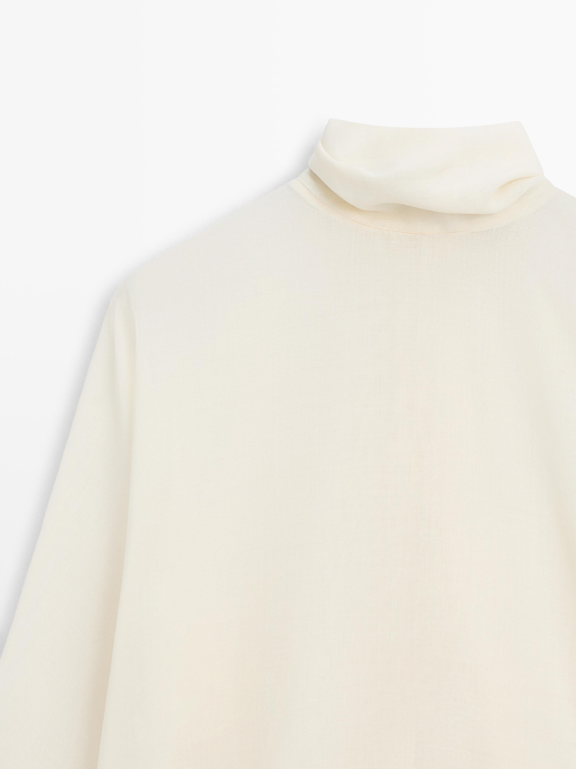 Flowing blouse with tie detail - STUDIO